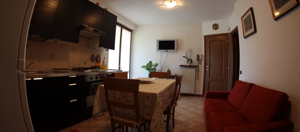 La sala da pranzo del b&b